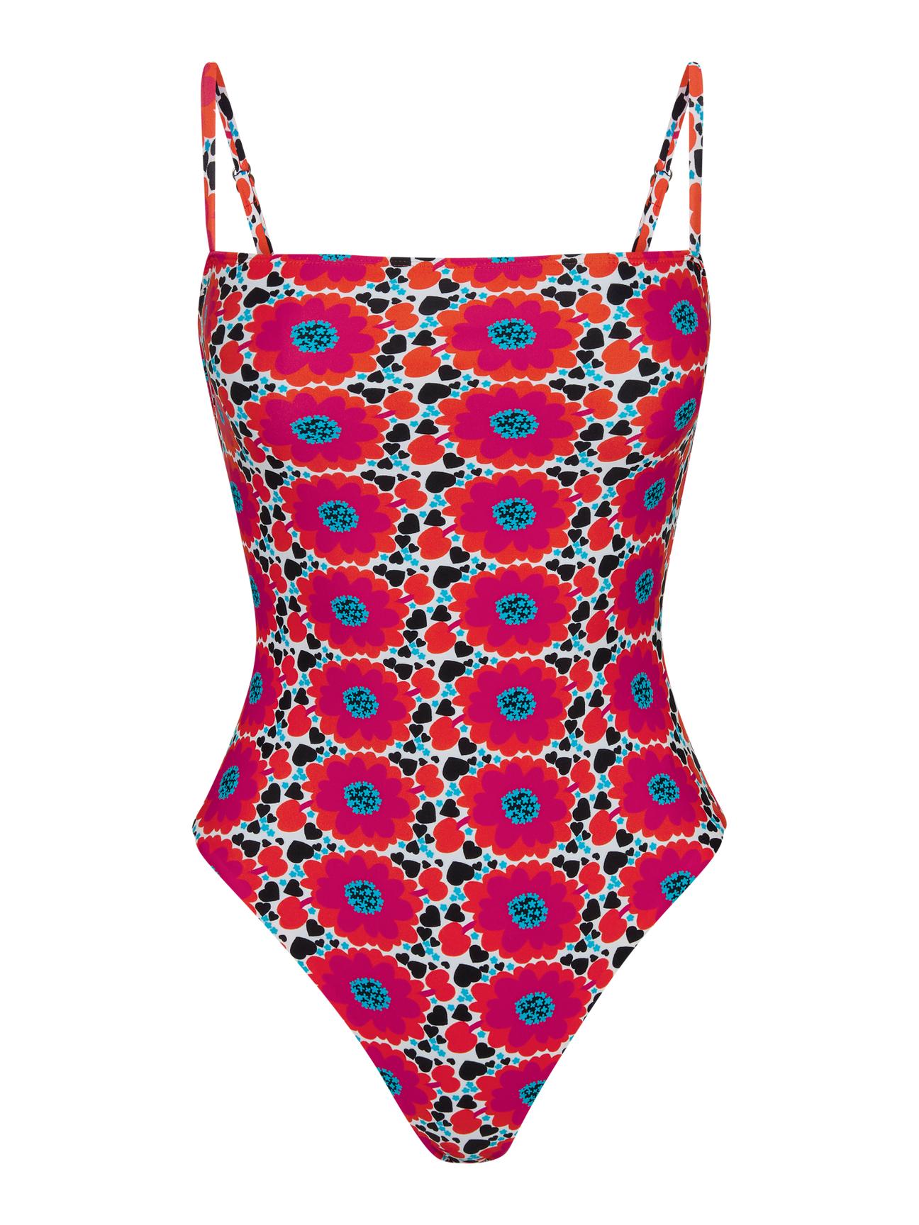 Flat product shot of the one-piece swimsuit in Magnolia
