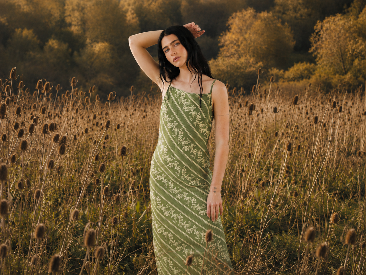 Arielle Silk Slip Dress in Parlor Rose | Kambric Goods